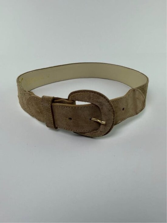 Vintage Mondi Suede Waist Belt Size Small Tan Beige Neutral 80s 90s main image 6